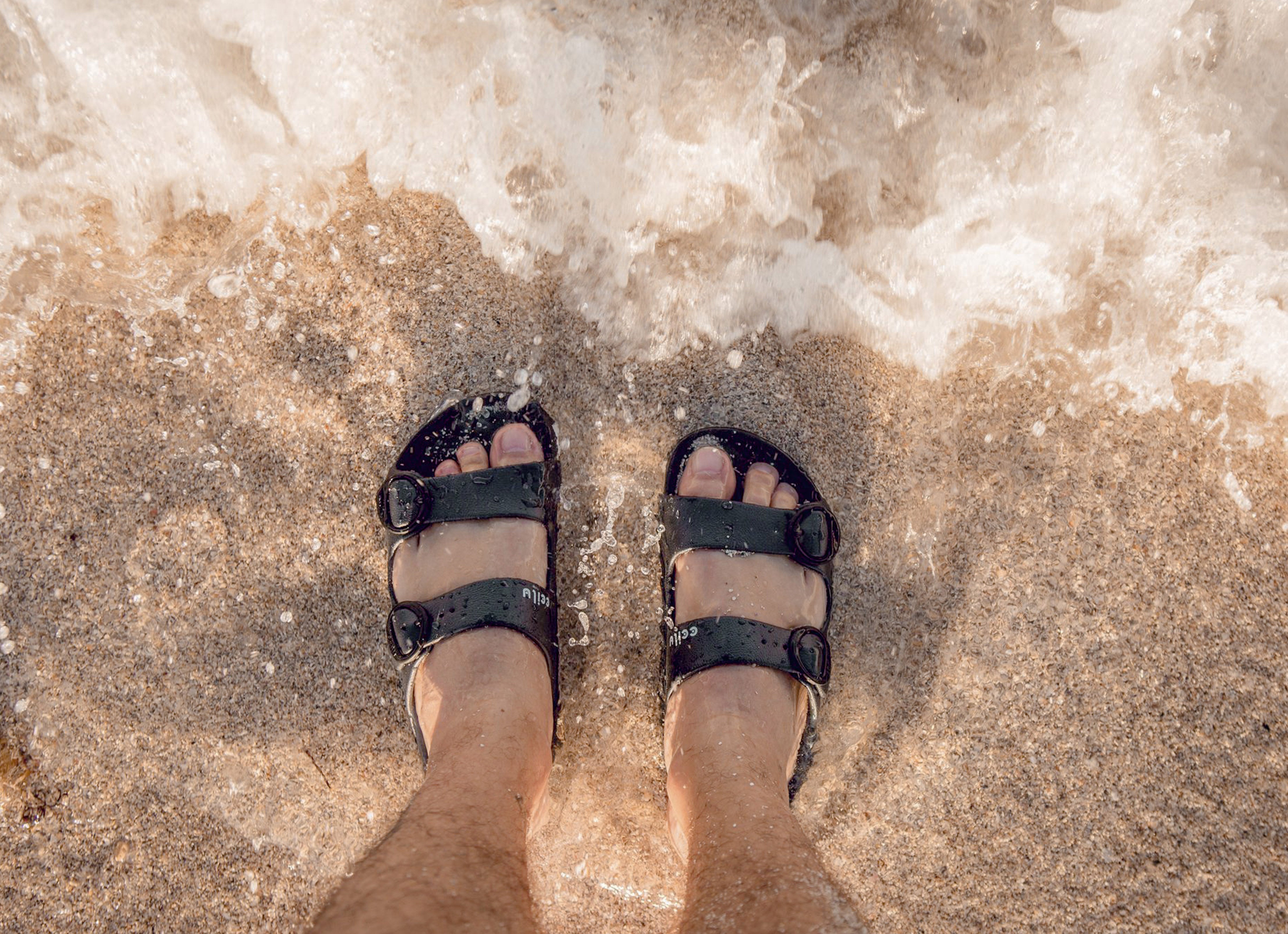 HORIZON CHECK SANDALS MEN