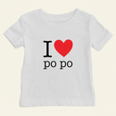 I Heart Grandma Cantonese Baby T-Shirt (Maternal) Hero