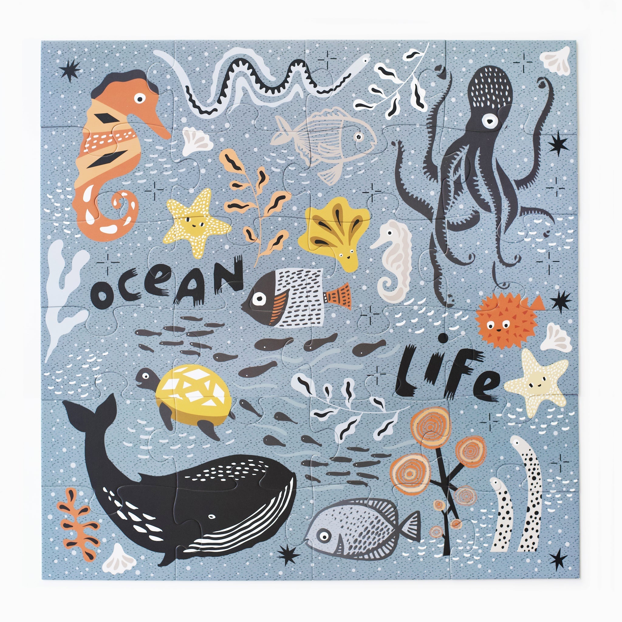 Ocean Life Floor Puzzle - Cultr. by Created for Culture asianowned aapimarketplace asianownedkids asianownedkidsproducts asianownedbrands
