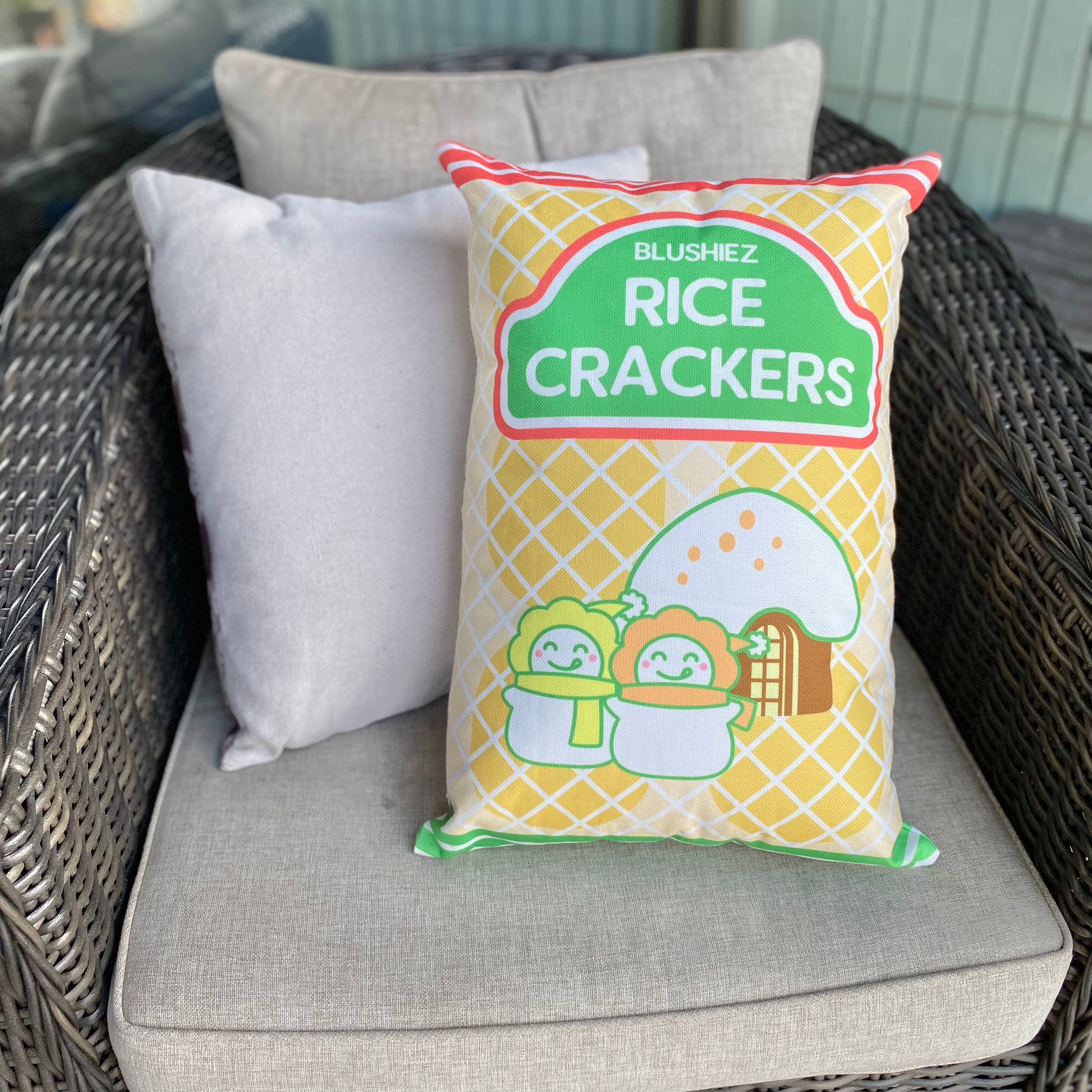 Rice Crackers Decorative Throw Pillow