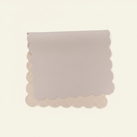 Vegan Leather Changing Mat | Grey Scallop