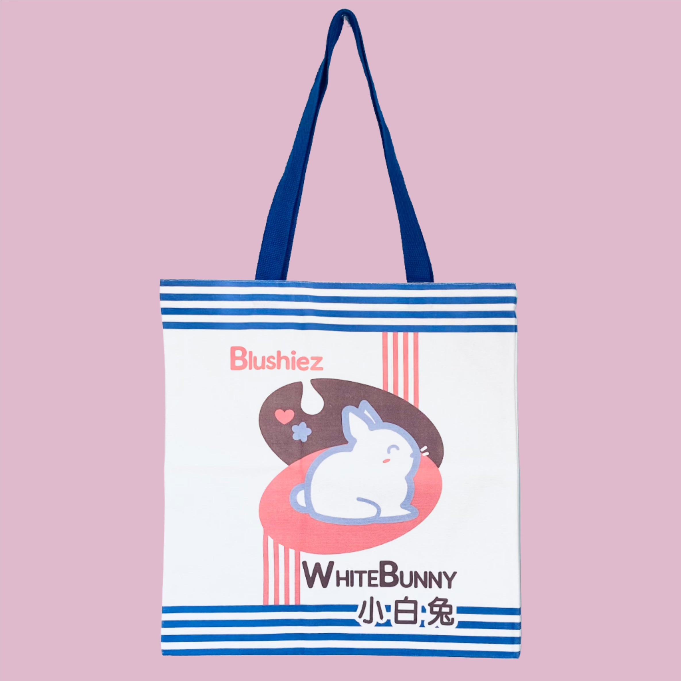 White Bunny Tote Bag