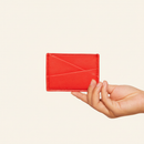 Gala Puzzle Cardholder in Poppy Red by Allégorie