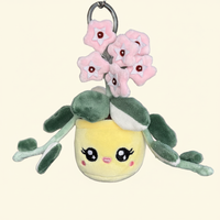 Hoya Carnosa ‘Krimson Queen’ Plush Keychain – 5″ Variegated Houseplant Bag Charm