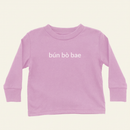 bun bo bae Long Sleeve Shirt (Toddler) on ivory background