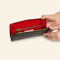 Gala Long Wallet (Black / Lipstick Red)