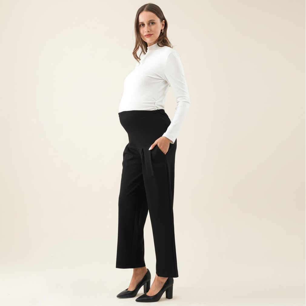 The Wide Leg Maternity Ankle Pant