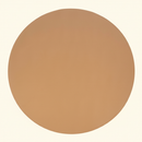Circle Play Mat Vegan Leather on clean warm ivory background, zero shadows — CULTR editorial product photo