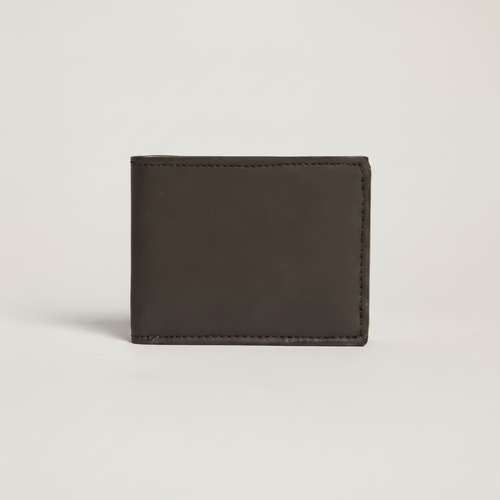 Pineapple Bifold Wallet Storm Grey on warm ivory background