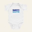 Baba's Bestie Onesie on ivory background