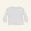 Eonni Long Sleeve Shirt (Toddler) flat lay on clean warm ivory background, zero shadows — CULTR editorial product photo