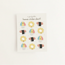 Hawaii Sticker Sheet on clean warm ivory background with flat ambient light — CULTR editorial product photo