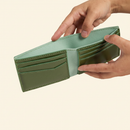 Cactus Bifold Wallet in Seaglass by Allégorie