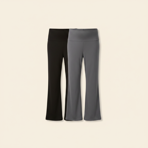 Below Bump Maternity Postpartum Pajama Pants (2 Pack) on clean warm ivory background, zero shadows, no logos — CULTR editorial product photo