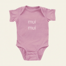 mui mui | little sister Onesie on ivory background