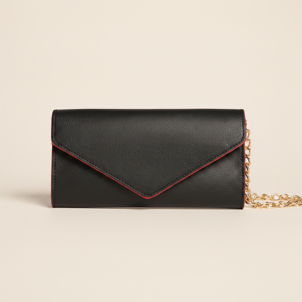 Gala Clutch / Wallet-on-Chain (Black)
