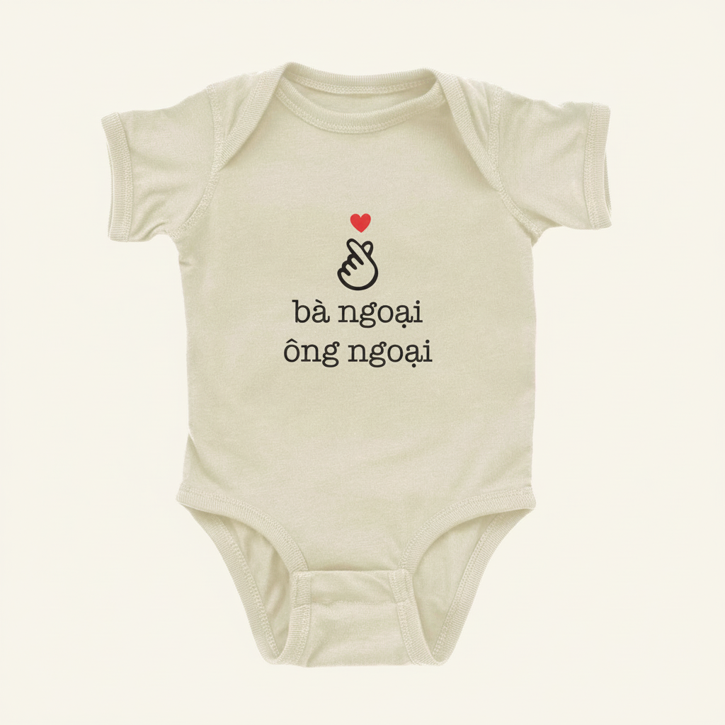 Love Grandma & Grandpa Vietnamese Onesie (Maternal)