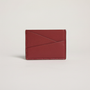 Gala Puzzle Cardholder (Wine) on clean warm ivory background, zero shadows, no logos — CULTR editorial product photo