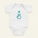 Love Sign Sunny Onesie on ivory background
