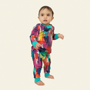 Baby Sleeper – Holi Hues with model on ivory background