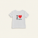 I Heart Grandma Vietnamese Baby T-Shirt (Maternal) flat lay on clean warm ivory background, zero shadows — CULTR editorial product photo
