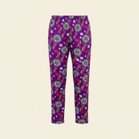 Adult Unisex Pajama Pants – Purple Rangoli