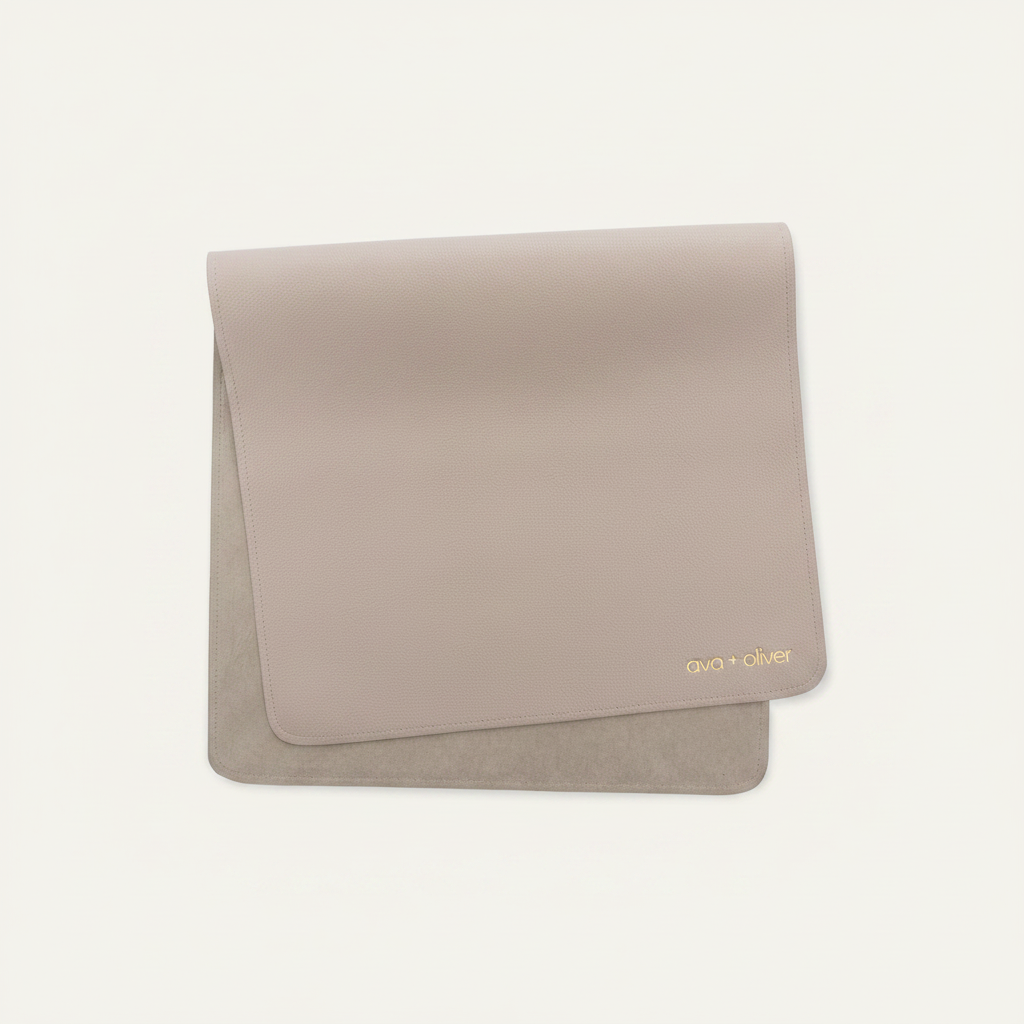 Vegan Leather Changing Mat | Grey