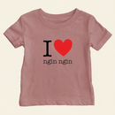 I Heart Grandma Taishanese Baby T-Shirt (Paternal) on ivory background