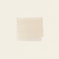 Vegan Leather Changing Mat | Cream Scallop