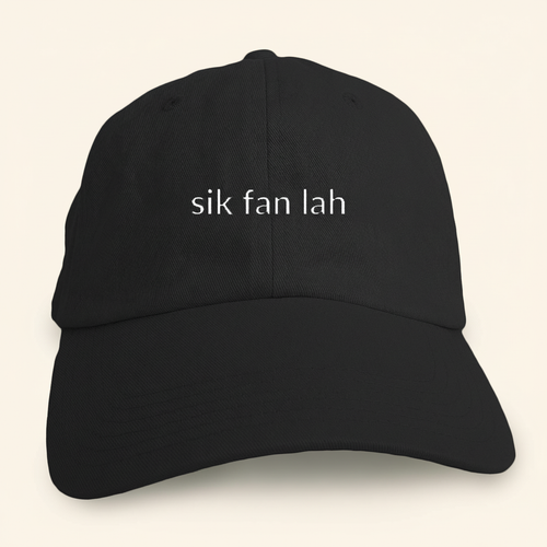 sik fan lah Hat (Adult) on ivory background