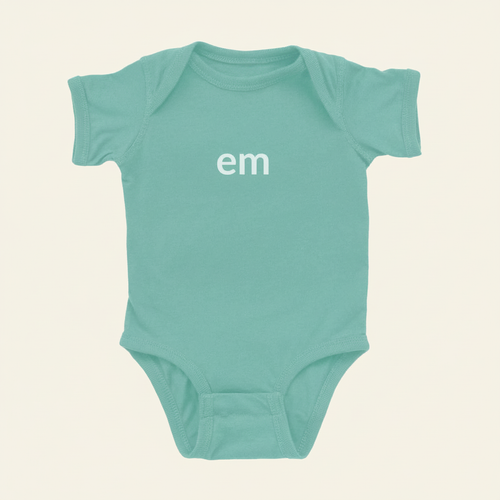 em | Younger Person - Onesie on ivory background