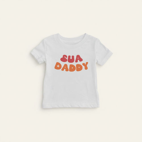 Sua Daddy Shirt (Baby) on ivory background
