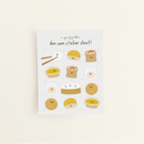 Dim Sum Sticker Sheet on warm ivory background