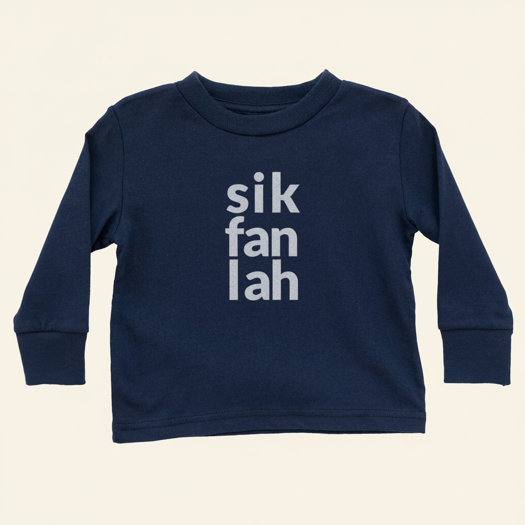 sik fan lah Long Sleeve Shirt (Toddler)