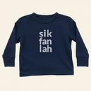 sik fan lah Long Sleeve Shirt (Toddler) on ivory background