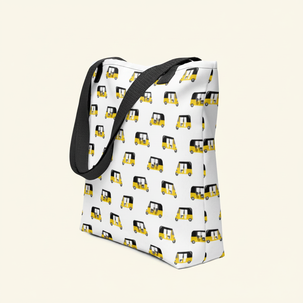 Classic Auto Tote Bag – A Whimsical Ride for Everyday Adventures