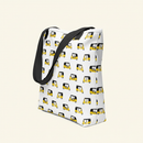 Classic Auto Tote Bag on ivory background