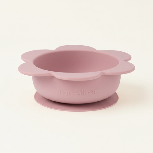 Flower Bowl on clean warm ivory background, zero shadows — Ava & Oliver editorial product photo