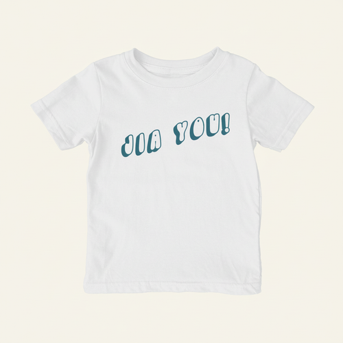 Jia You! Shirt (Toddler) on ivory background