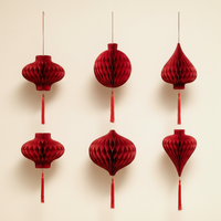 Honeycomb Red Lanterns (set of 6)