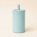 Straw Cup on clean warm ivory background, zero shadows — CULTR editorial product photo