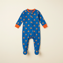 Baby Sleeper – Blue Diya on clean warm ivory background, zero shadows — CULTR editorial product photo
