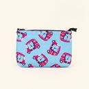 Pink Auto Crossbody Bag on warm ivory background