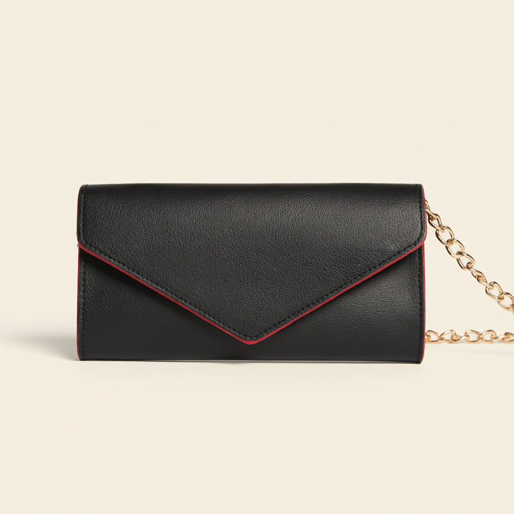 Gala Clutch / Wallet-on-Chain in Black by Allégorie