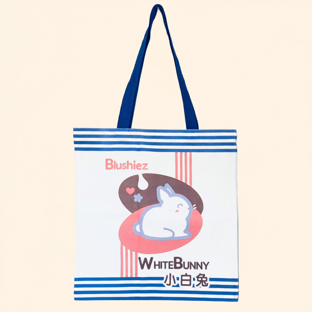 White Bunny Tote Bag
