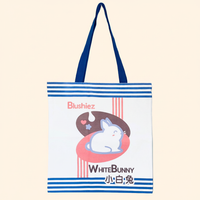 White Bunny Tote Bag
