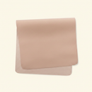 Vegan Leather Changing Mat Pink Sand on clean warm ivory background, zero shadows — CULTR editorial product photo