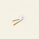 Bao Dumpling Vinyl Sticker on clean warm ivory background with flat ambient light — CULTR editorial product photo