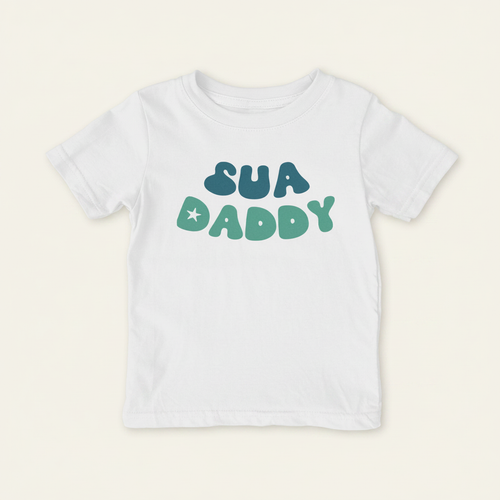 Sua Daddy Shirt (Toddler) on ivory background