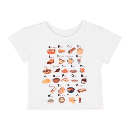 Infant Alphabet T-Shirt – Multicultural Baby Tee with Educational Print